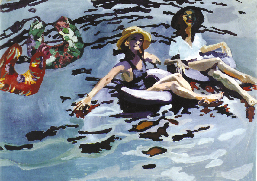 back: Painting Attempt I: Almost Impressionist Bathers