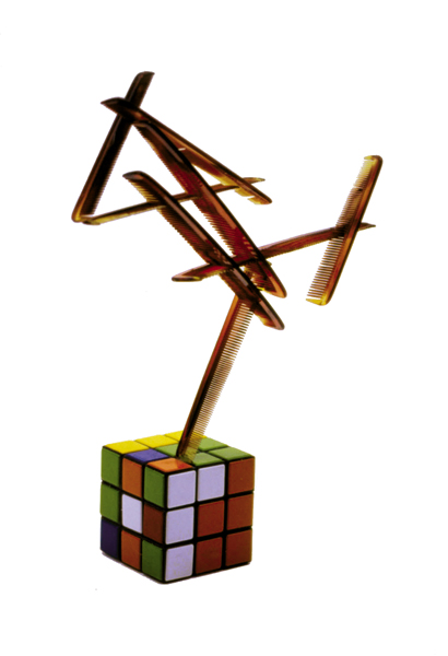 back: Magic Cube (Do-It-Yourself-Sculpture)