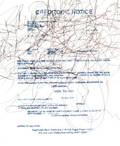Click to enlarge: Difficult Drawing II: Holding music drawing: British Gas - Mozart 'Eine kleine Nachtmusik', K.525: II. Romance: Andante'